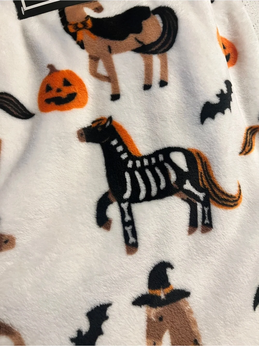 Adorable Horses, Halloween Oversized Horse Throw - 60x70